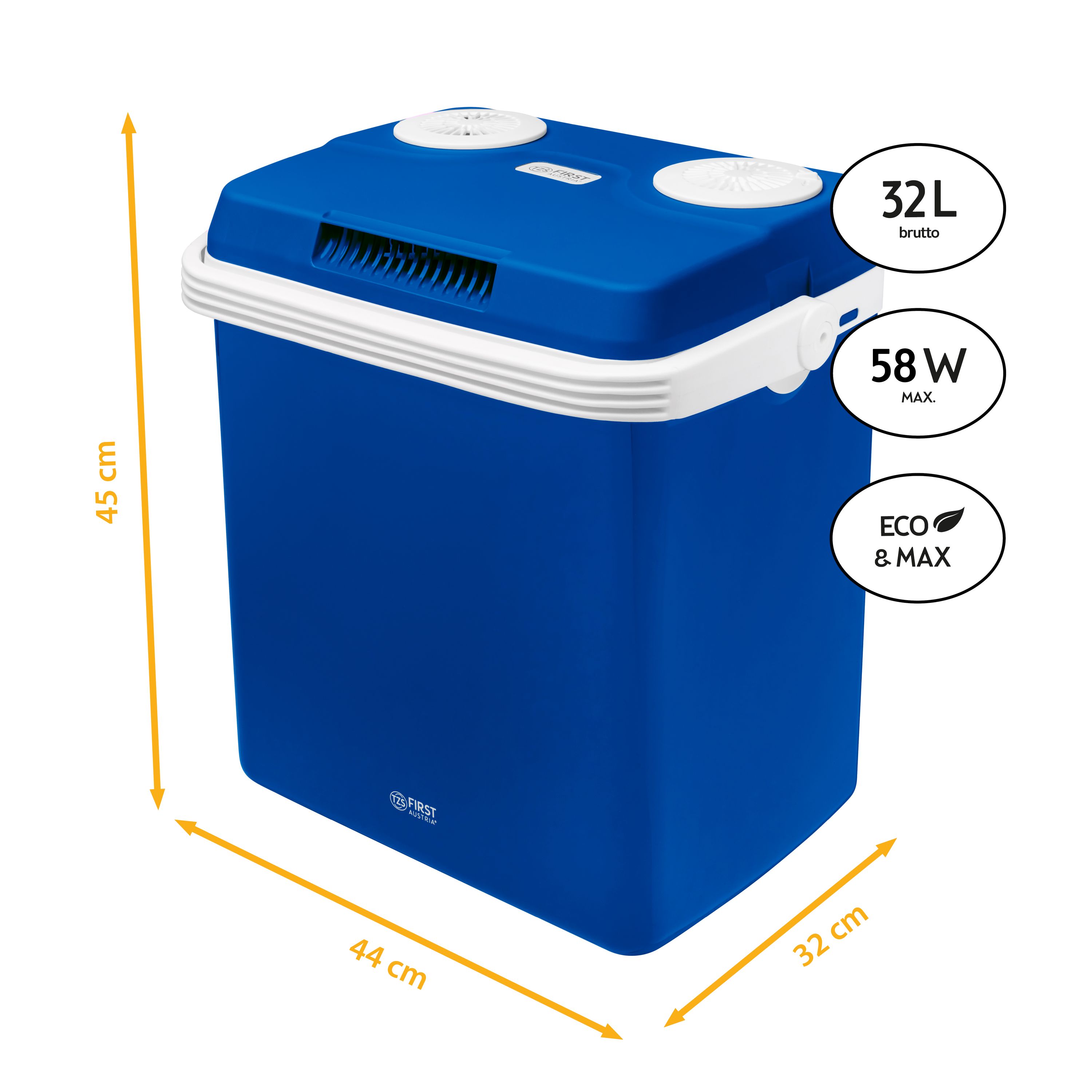 Elektrische Kühlbox | 32 Liter | Blau
