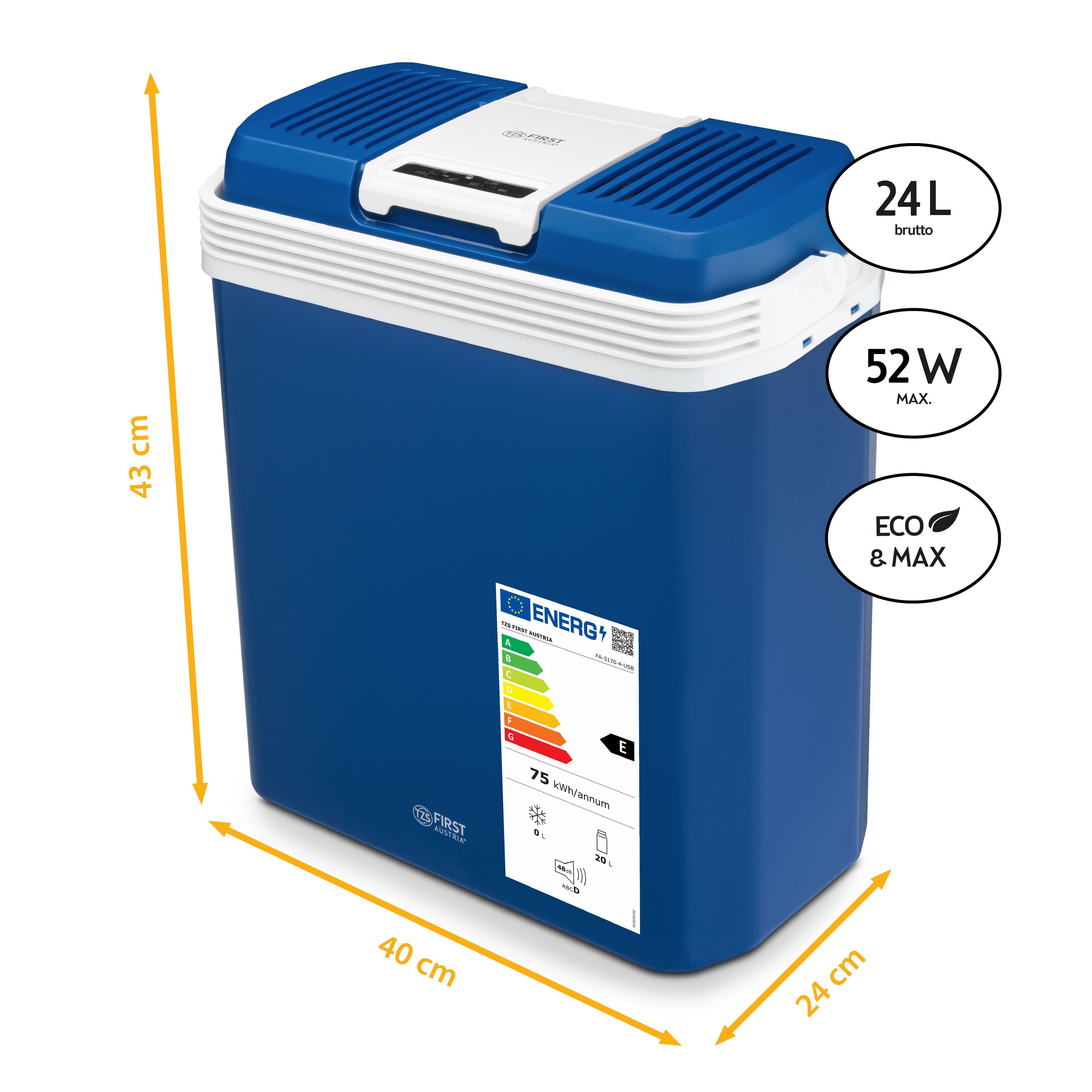 Thermoelectric cool box | 24 liters