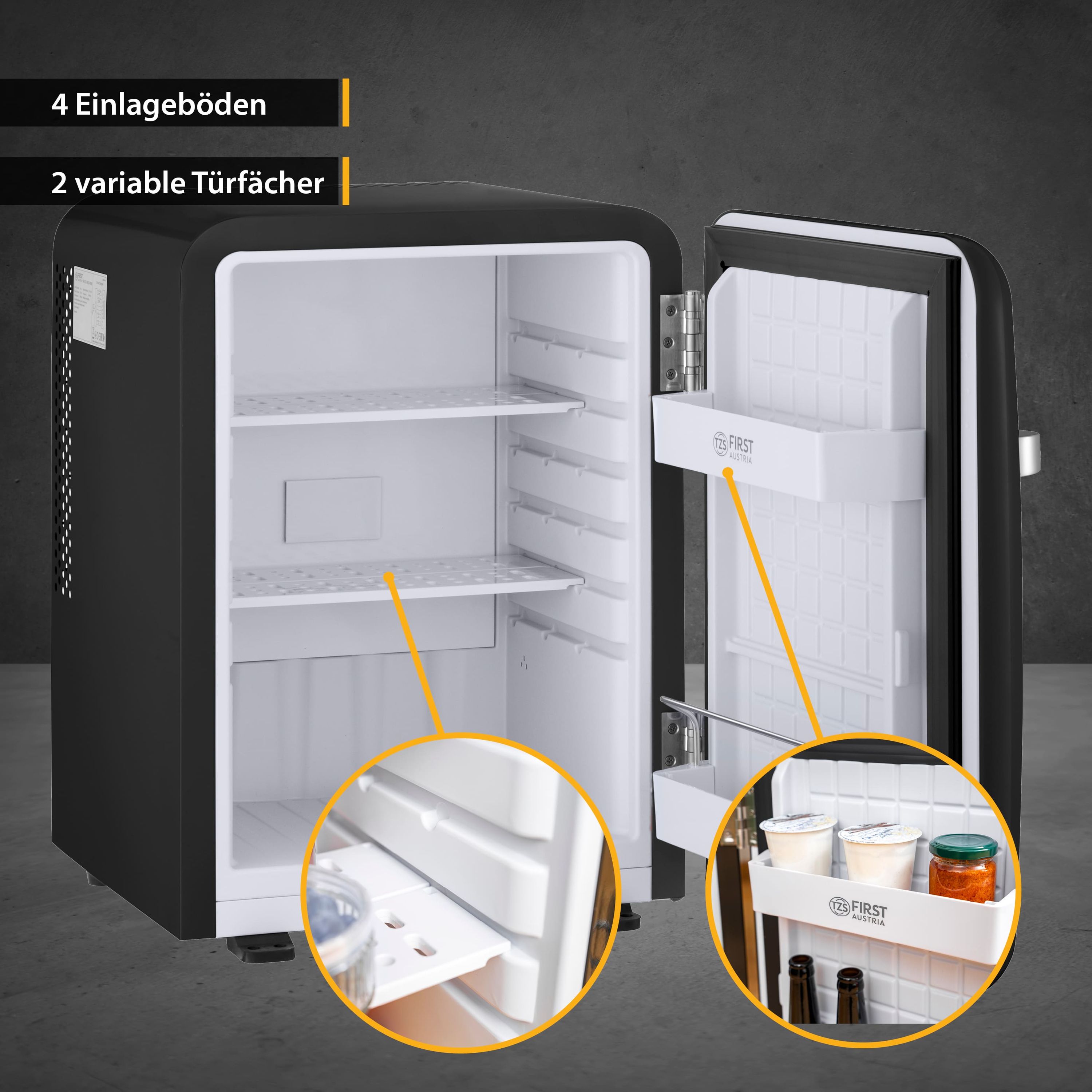 Minikühlschrank 40L | Schwarz