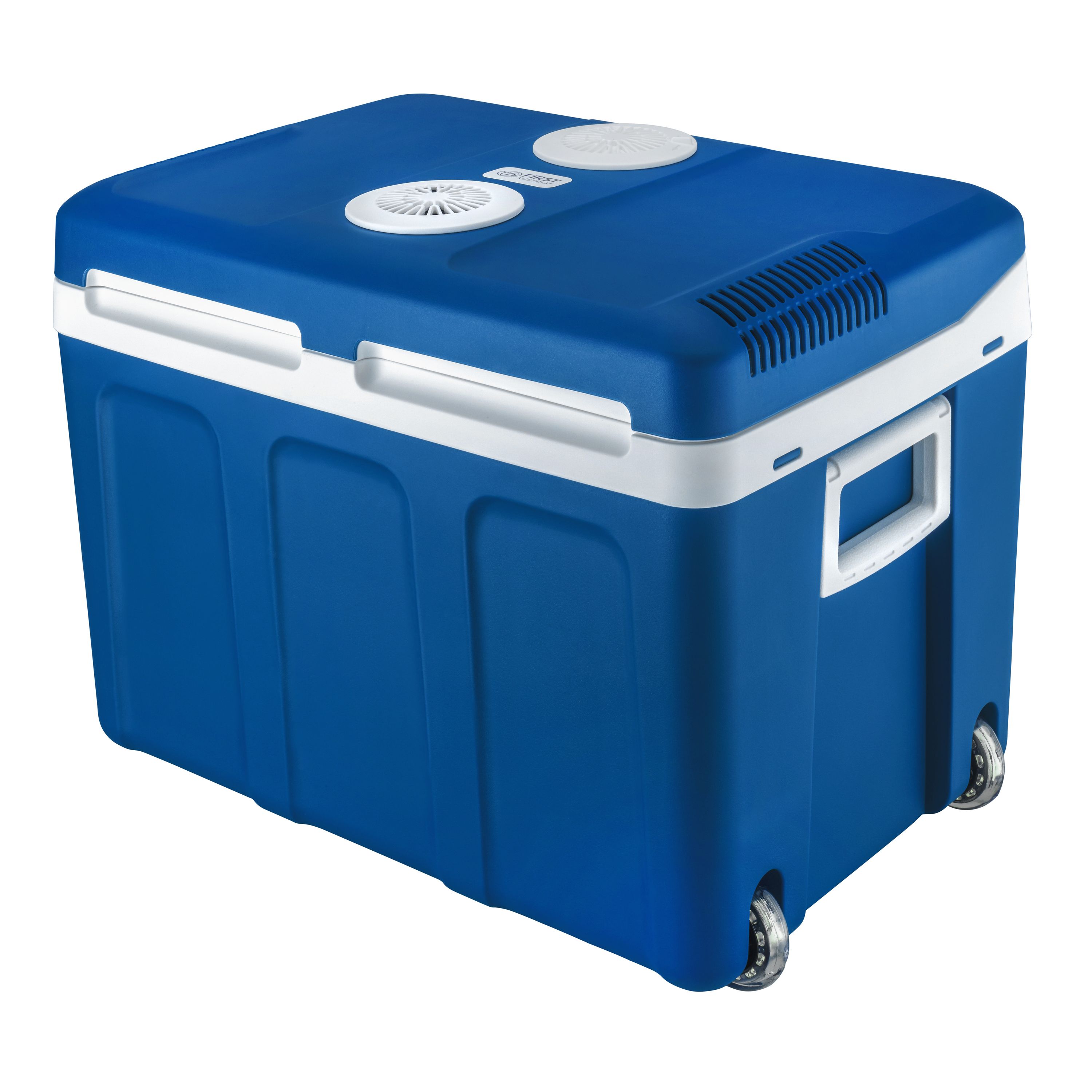 Elektrische Kühlbox, 45 Liter, mit USB, blau