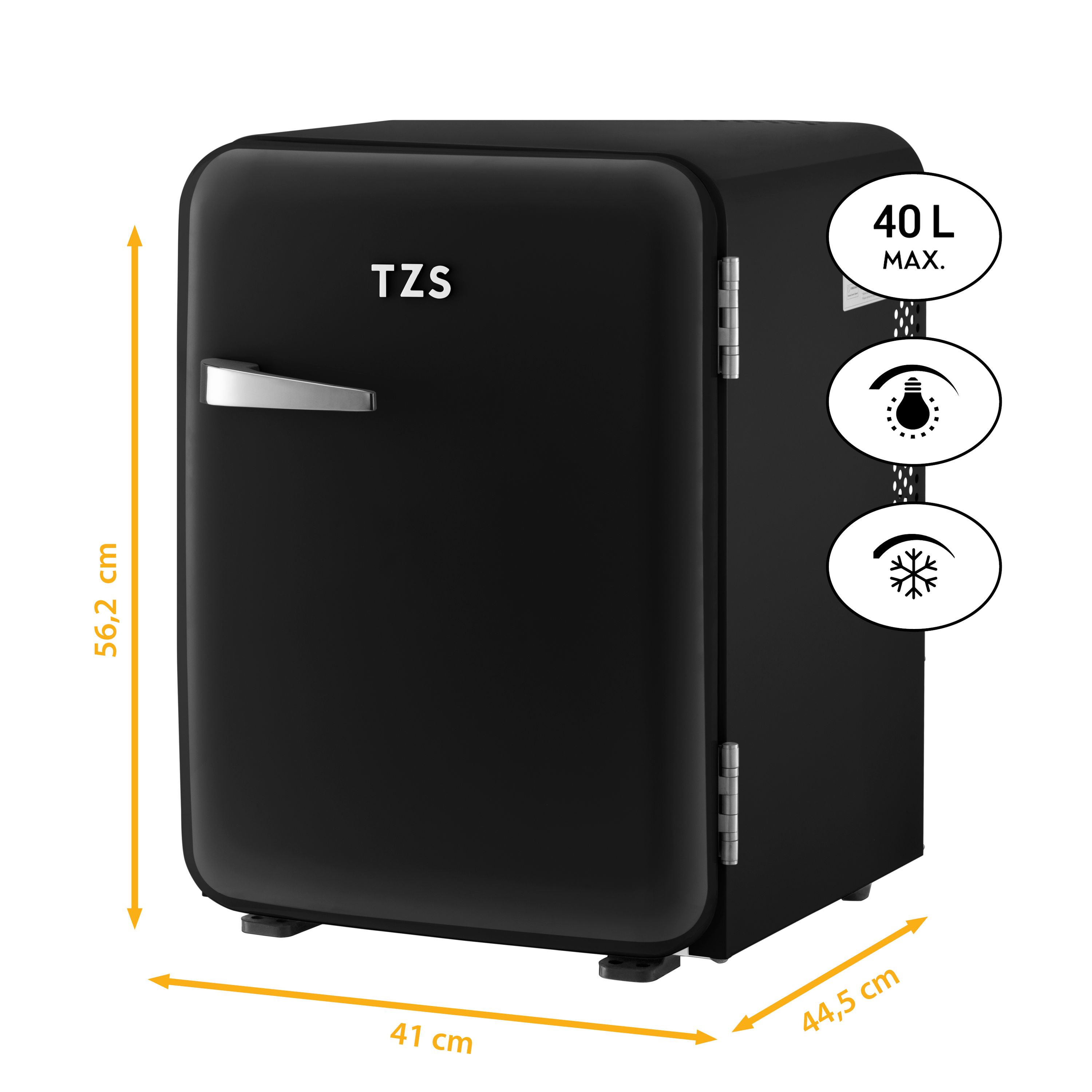 Minikühlschrank 40L | Schwarz