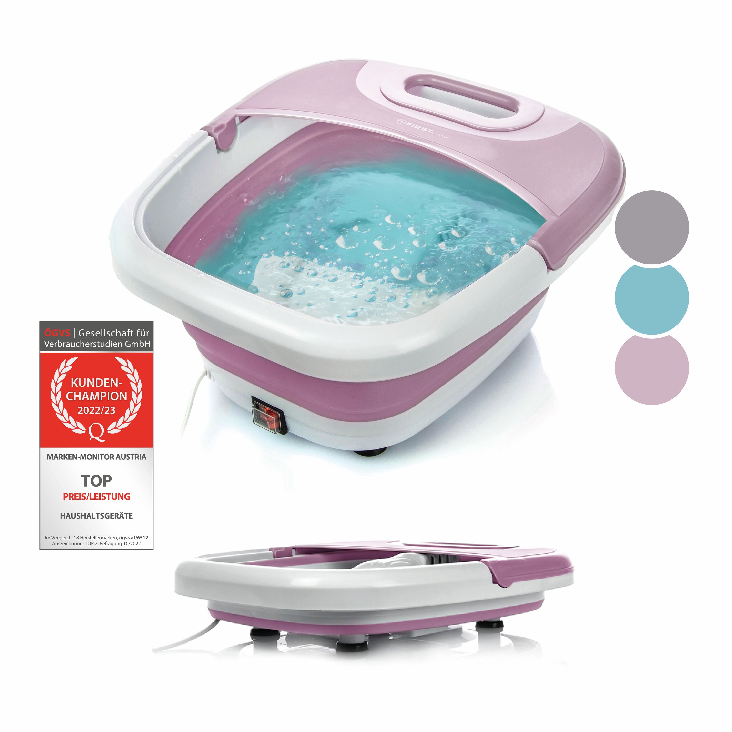 Massage foot bath | 450 watts | Infrared | Foldable