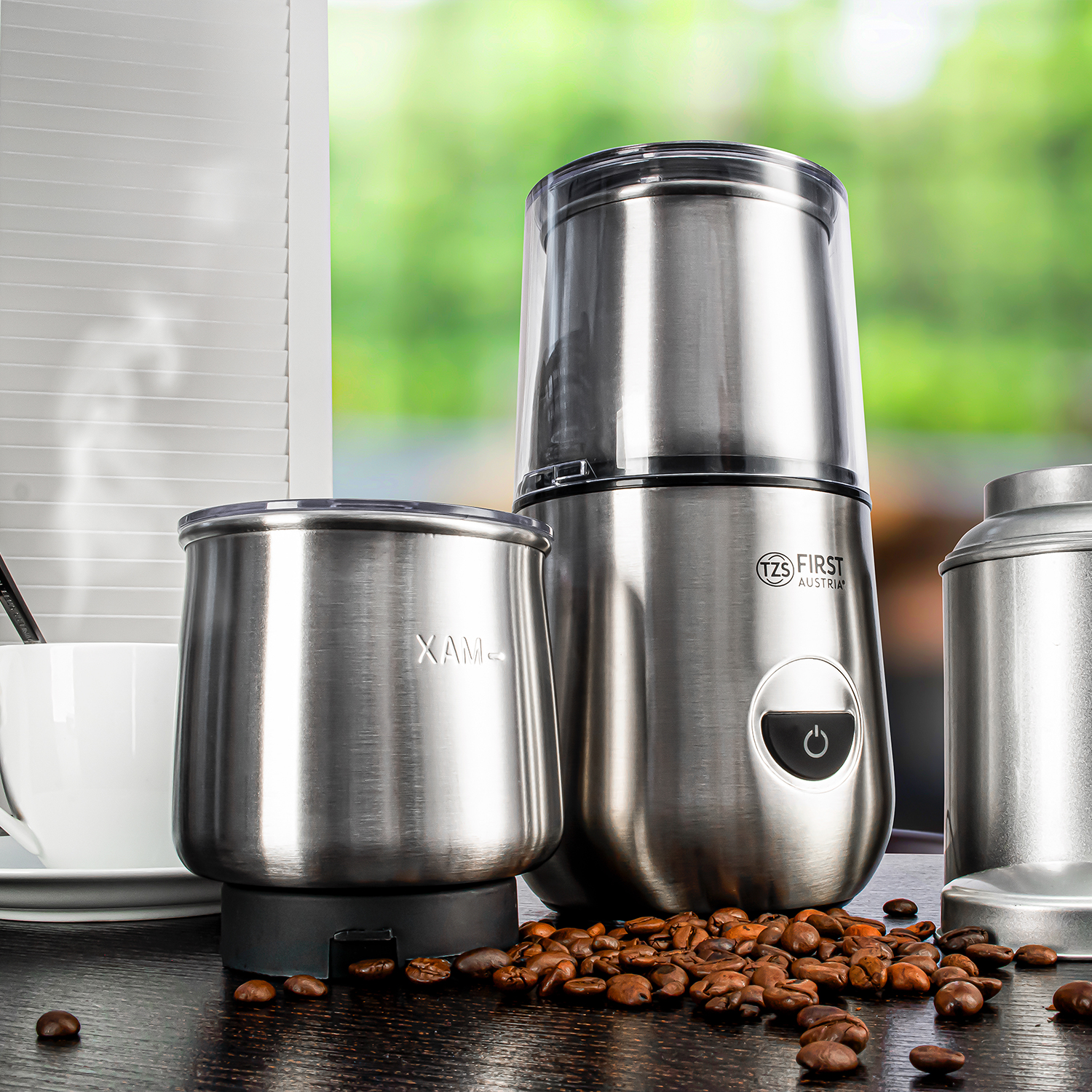 Coffee Grinder & Milk Frother 2in1 | 200W | Stainless Steel
